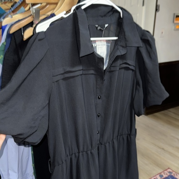 PRETTYGARDEN Women Summer Dress Short Sleeve Button Up Ruffle A Line Maxi Dress - Picture 8 of 8